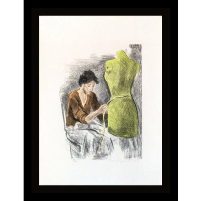 Artist: Raphael Soyer Title: Seamstress II (Color) Medium: Lithograph printed in color Signed: Hand Signed Edition: From...