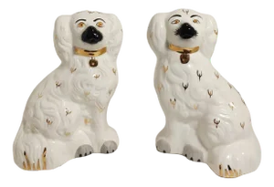 Porcelain King Charles Spaniels, 1960s, Set of 2