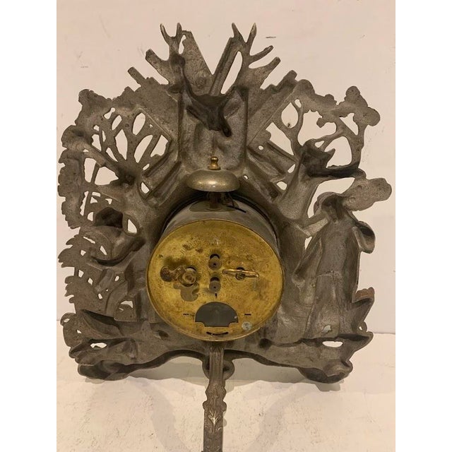 20th Century Polychrome Spelter Clock with Breton Sailor Decoration For Sale - Image 6 of 9