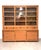 Impressive large teak display and storage cabinet , combining an expansive glazed display section with generous closed...