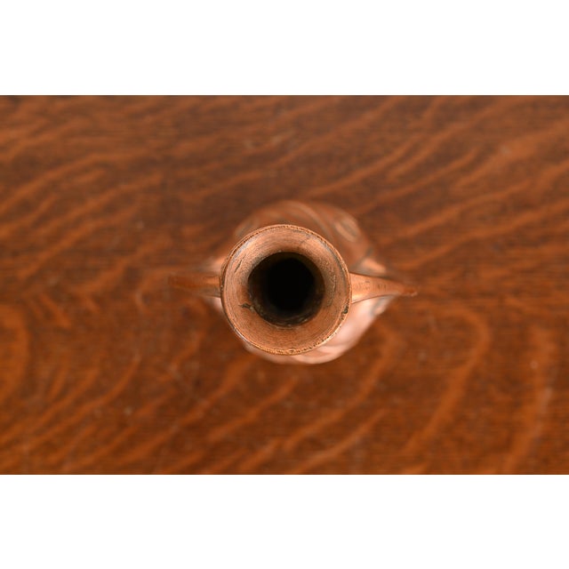 Early 20th Century Antique Art Nouveau Double Handled Bronze Vase For Sale - Image 5 of 11