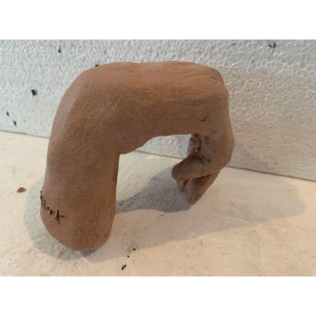 Terracotta hand sculpture signed by the artist "j gallart" good condition dimensions: h 12 x w 12 x d 10 cm 20th century
