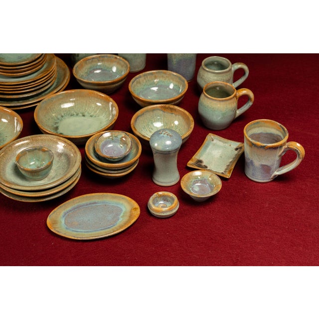 Rustic Vintage Pigeon River Pottery "Ownby" Dinner Service Set - 36 Pieces For Sale - Image 3 of 18