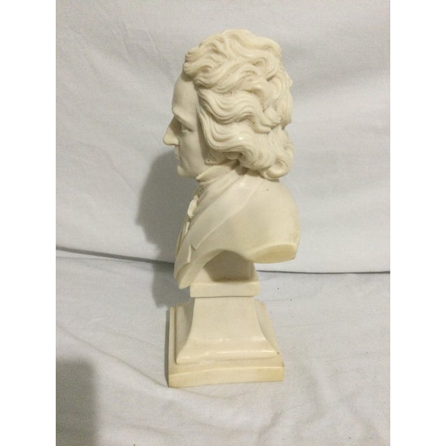1950s 1950s Ludwig Van Beethoven Plaster Bust For Sale - Image 5 of 9