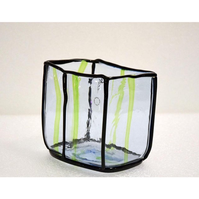 Venini Vintage Epipedos Vase by Fulvio Bianconi for Venini, 1990s For Sale - Image 4 of 8