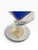 1980s Signed Marino Santi Murano Blue Glass Vase For Sale - Image 10 of 15