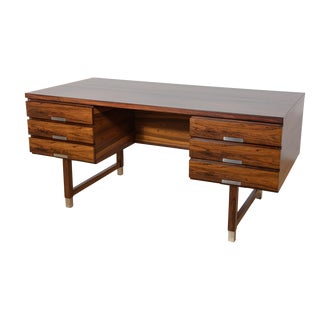 Mid-Century Modern Rosewood Desk from Eigil Petersens Møbelfabrik, Denmark, 1970s For Sale