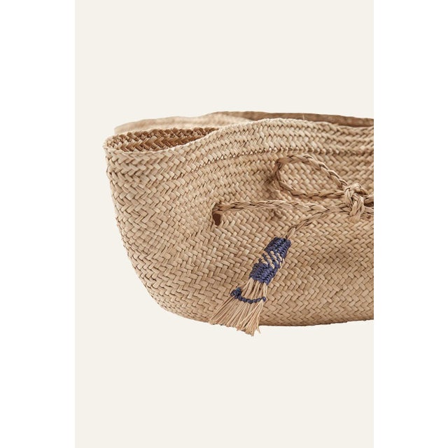 Johanna Ortiz Deep Navy Ocaña Bread Basket, Set of 2 For Sale - Image 4 of 4