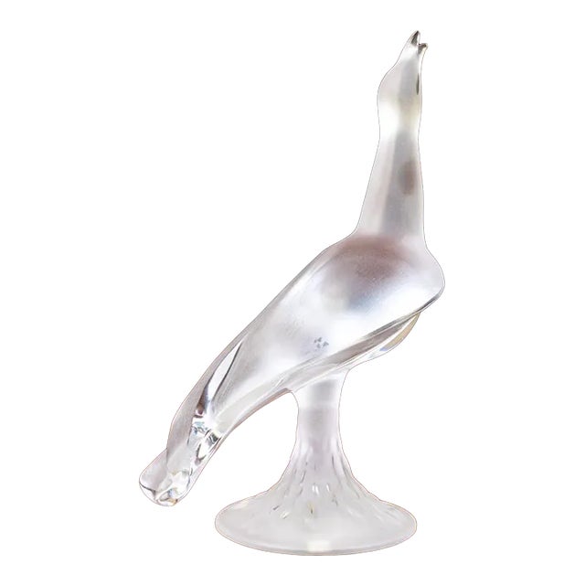 Lalique Chloe - Seagull Crystal Frosted Figurine For Sale
