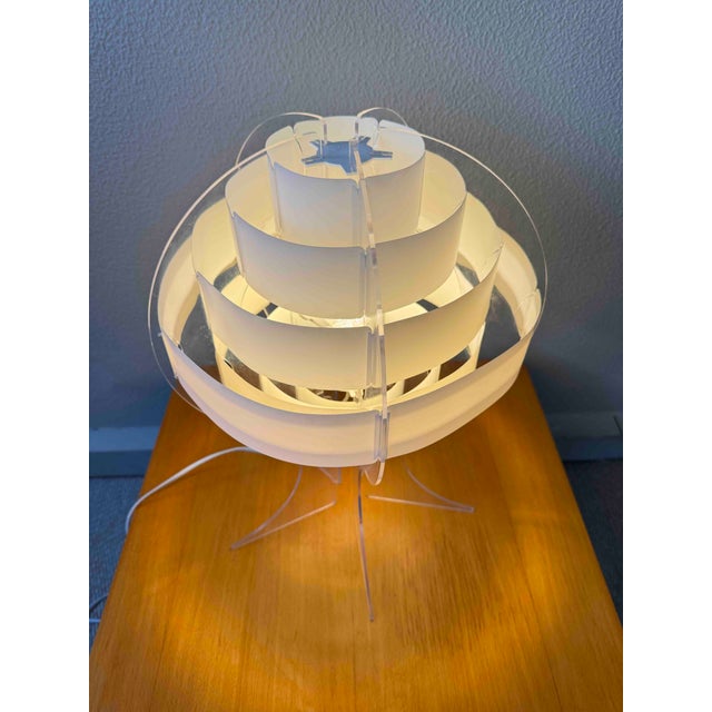 Lakane Strips Table Lamp in Frosted Acrylic by Brylle Jacobsen for Ikea, Finland, 2000s For Sale - Image 17 of 18