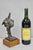 Vintage Elbert Weinberg "Scroll" Bronze Brutalist Abstract Judaica Sculpture Figure on Teak Wood Base, Signed "EW". Circa...