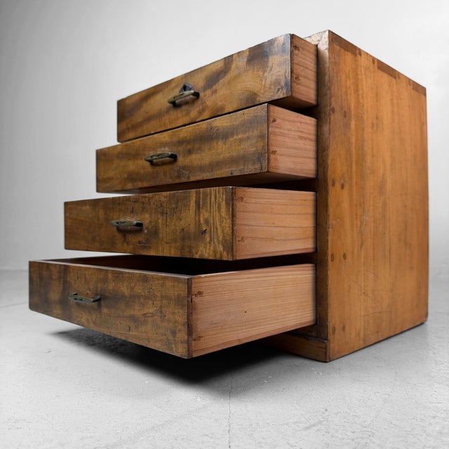 This Japanese drawer chest from the 1920s is one of those pieces that instantly adds character. Over the years, the wood...