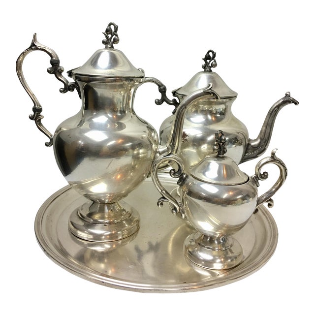 Sheraton Hotels SilverPlate Tea & Coffee Set Set of 4 Chairish