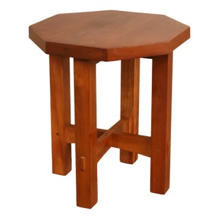 Stickley Mission Collection Cherry Octagonal Tabouret For Sale