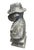 Add a touch of whimsical, distinguished character to your home or garden with this vintage anthropomorphic cast iron bust....