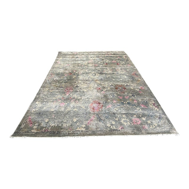 9ft X 12ft Loloi Giada Jardin Area Rug, Lagoon Multi For Sale