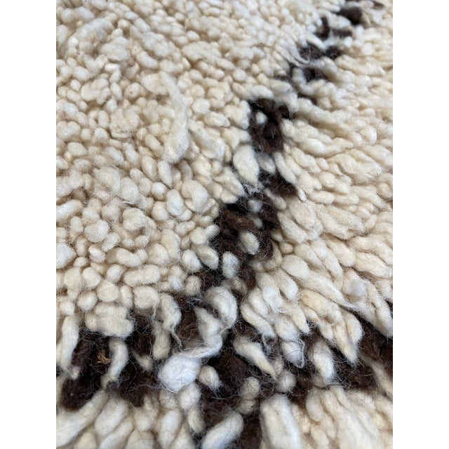 Moroccan Berber Rug Beni Ourain Vintage For Sale - Image 3 of 7