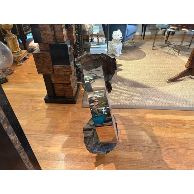 1980s Post-Modern Stainless Steel and Bronze Sculpture by Gary Slater For Sale - Image 10 of 11