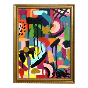"Party 001" Contemporary Abstract Original Painting