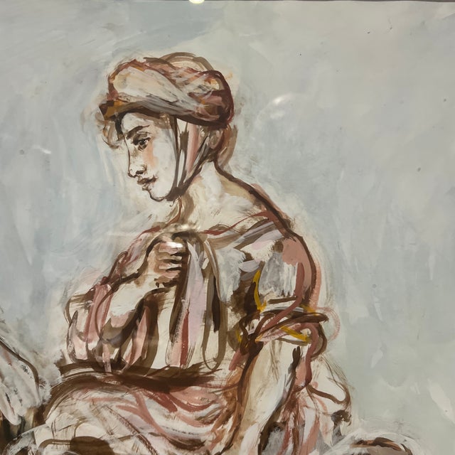 20 Th Century Lithograph in Colour by Walter Spitzer( 1927-2021) Signed Framed Titled Agar and Ismael For Sale In Washington DC - Image 6 of 12