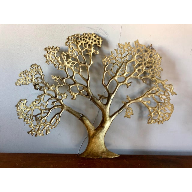Vintage Brass Wall Tree Wall Sculpture Chairish