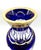 Baluster Vase Thistle in Cobalt Blue Crystal and 24-Carat Gold from Saint Louis For Sale - Image 4 of 10