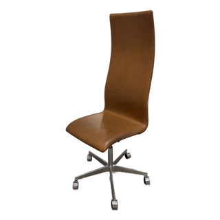 1990s Arne Jacobsen Oxford Classic High-Back Chair For Sale
