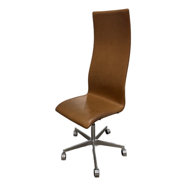 1990s Arne Jacobsen Oxford Classic High-Back Chair For Sale