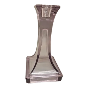 Vintage Amethyst Glass Lavender Purple Stick Taper Candle Holder