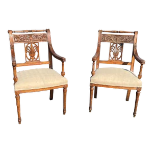 Pair of Antique French Directoire Chairs