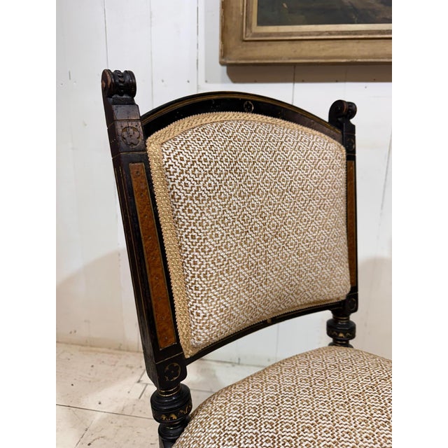 Black Antique Aesthetic Movement Chairs in the style of James Lamb of Manchester, 1876, Set of 2 For Sale - Image 8 of 14