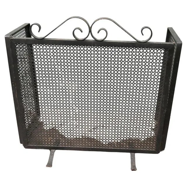 Brown Iron Fire Guard, 1920s For Sale - Image 8 of 8