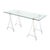Period Mid-Century Modern, Lucite and Glass Desk, French For Sale - Image 4 of 9