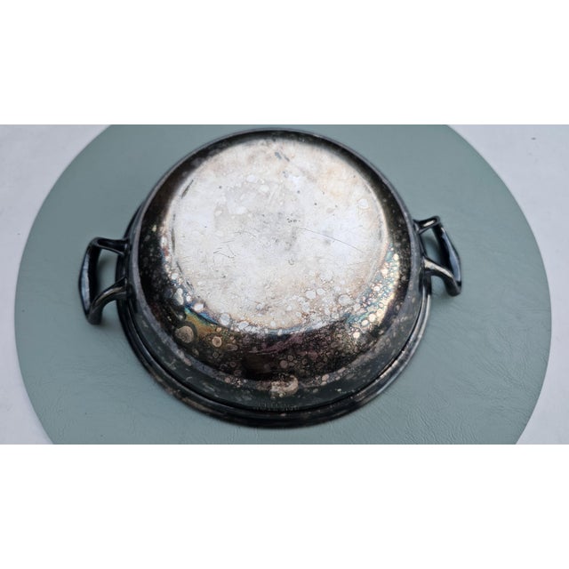 1920s Art Deco Plated Plate from Hotel Smestad in Oslo, Victoria, 1920s For Sale - Image 5 of 7