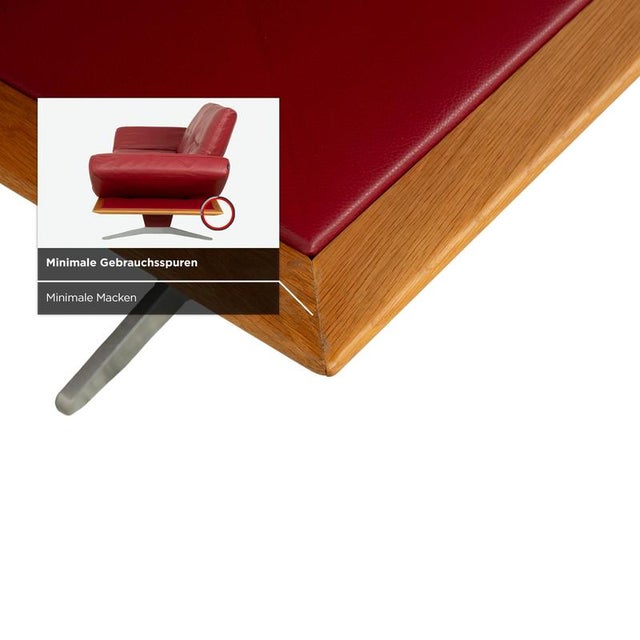 MR 495 Two-Seater Sofa in Leather from Musterring For Sale - Image 12 of 18