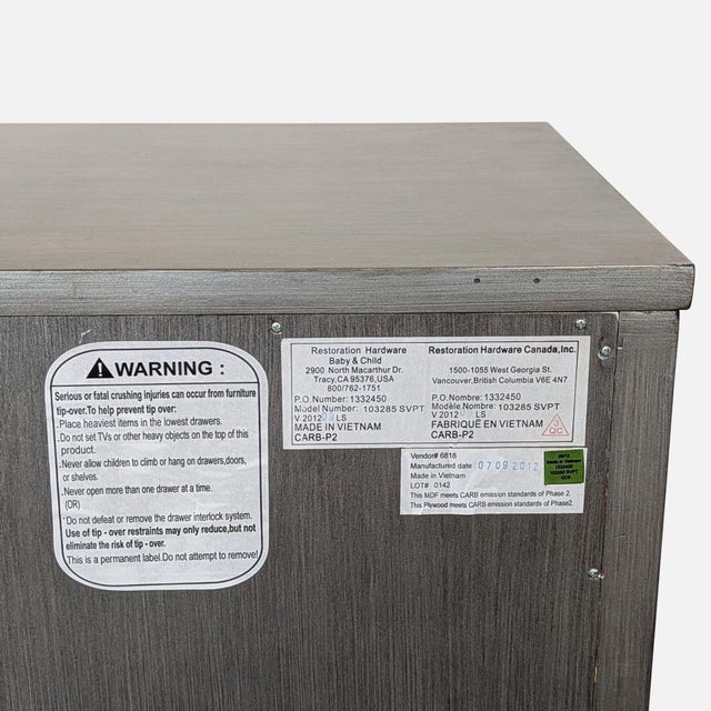 Restoration Hardware Tatum Classic 4-Drawer Dresser For Sale - Image 9 of 10