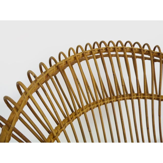 1960s Vintage Rattan Armchair, 1960s For Sale - Image 5 of 9