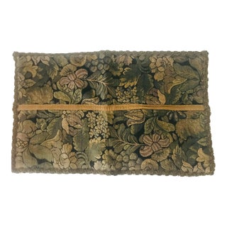 Antique Belgian Tapestry Pillow For Sale