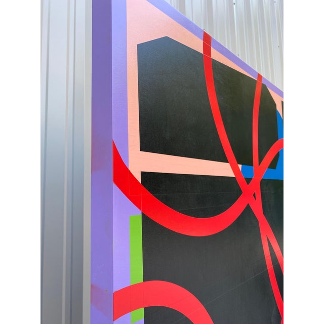 William Finlayson William Finlayson Jr. Original Abstract painting Titled “Red Ribbons” 2020 For Sale - Image 4 of 7