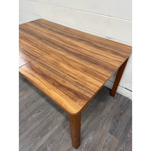 Vintage MCM Mid Century Danish Modern Style Dining Table For Sale - Image 4 of 10