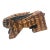 Vintage Mid-Century Primitive Art Carved Wood Rabbit For Sale