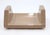 Vintage flush mount dark tan ceramic toilet paper holder with no roller. Old new stock - old but never used. Inscribed...