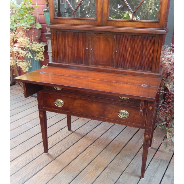 1940's Tambour Door Mahogany Secretary For Sale In San Francisco - Image 6 of 8