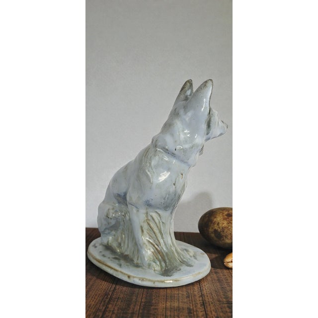 Dog Figurine in Earthenware from Moulin Des Loups Orchies, 1920s For Sale - Image 3 of 9