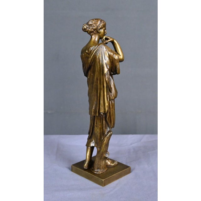 Raingo Frères after Praxiteles, Diana of Gabii, Late 19th Century, Bronze For Sale - Image 5 of 18