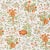 Schumacher Pomegranate Botanical Fabric in Orange For Sale