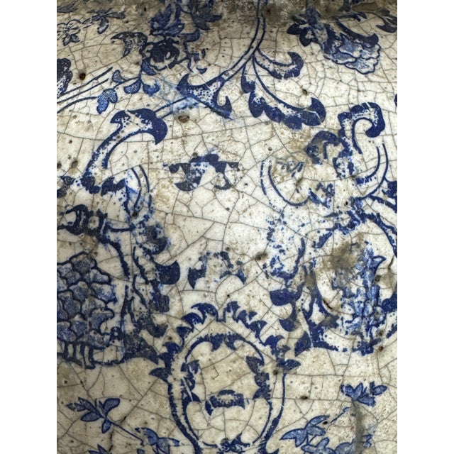 1990s Blue & White Chiniserie-Style Ceramic Table Lamps - a Pair For Sale In Boston - Image 6 of 11