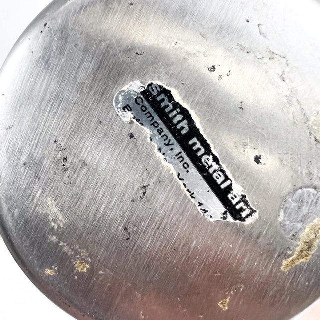 1950s Smith Metal Arts Stainless Modern Pitcher Carafe Buffalo Ny For Sale - Image 12 of 13