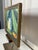 Vintage Modern Expressionism Still Life Gold Framed Original Oil Painting, Green, Yellow, Blue Gray For Sale - Image 4 of 12