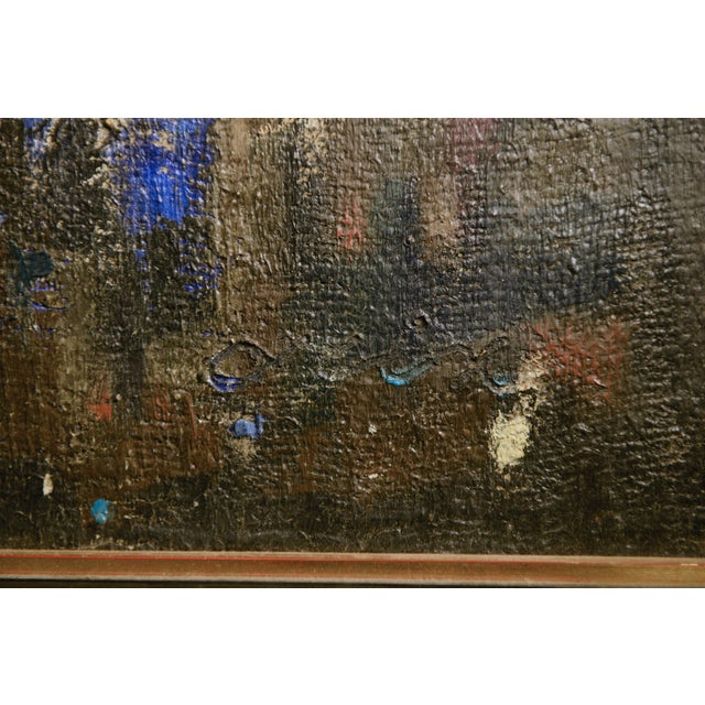 Large Abstract Composition, 1970s, Painting on Canvas For Sale - Image 6 of 10
